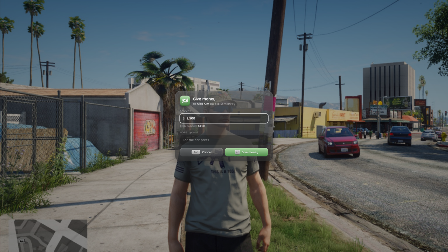 Input dialog